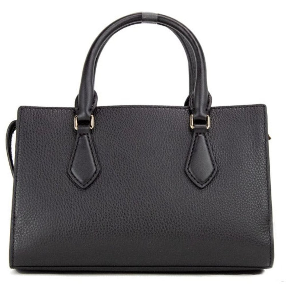 NEW Michael Kors Valerie Small East West Satchel Black Leather Crossbody Bag - Picture 3 of 12